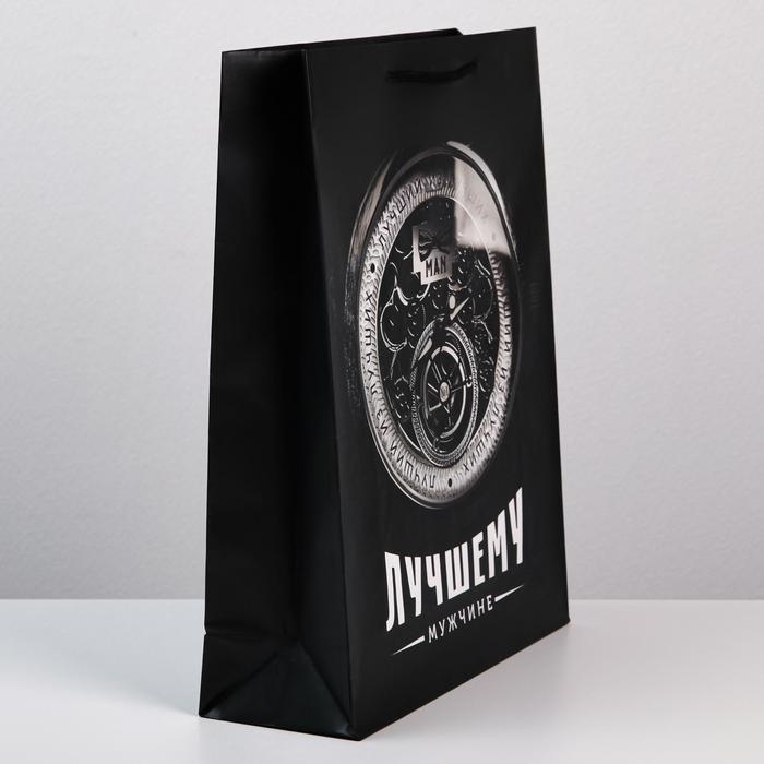 Пакет подарочный ламинированный, упаковка, «Лучшему мужчине», L 28 х 38 х 9 см Пакет подарочный ламинированный, упаковка, «Лучшему мужчине», L 28 х 38 х 9 см