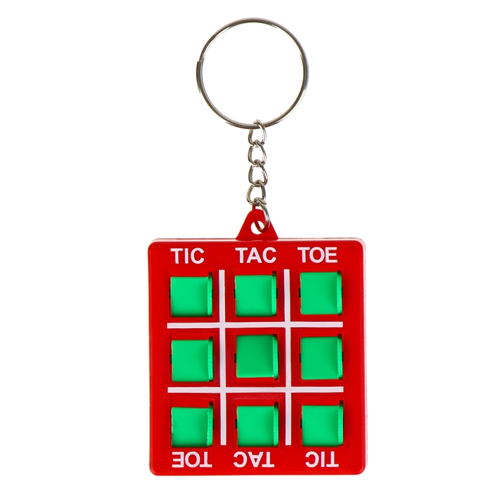 Головоломка «Крестики нолики» на брелоке, цвета МИКС