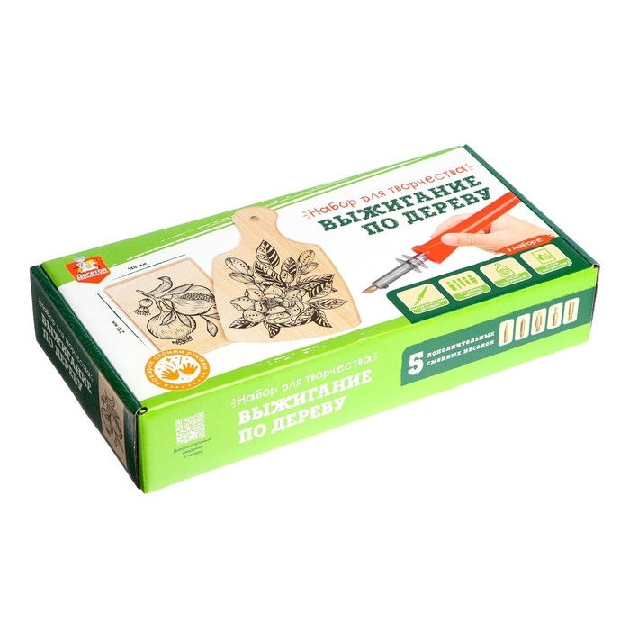 Набор для выжигания по дереву (аппарат с насад, доска 1 шт, доска разд. 1 шт.) Набор для выжигания по дереву (аппарат с насад, доска 1 шт, доска разд. 1 шт.)