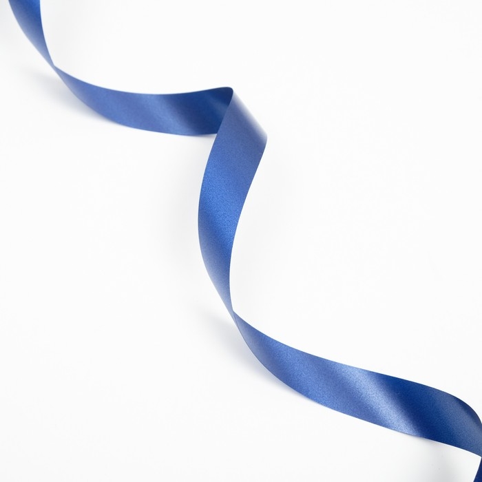 Лента для декора и подарков, синий, 2 см х 45 м Лента для декора и подарков, синий, 2 см х 45 м