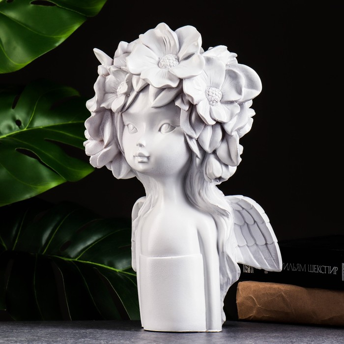 Ваза Ваза "Девочка с бантом", белая, 2 л/31х20х15см