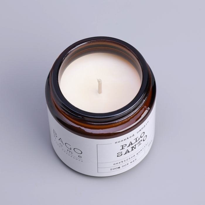 Свеча ароматическая в банке  Свеча ароматическая в банке "Пало санто", совый воск, 88 г