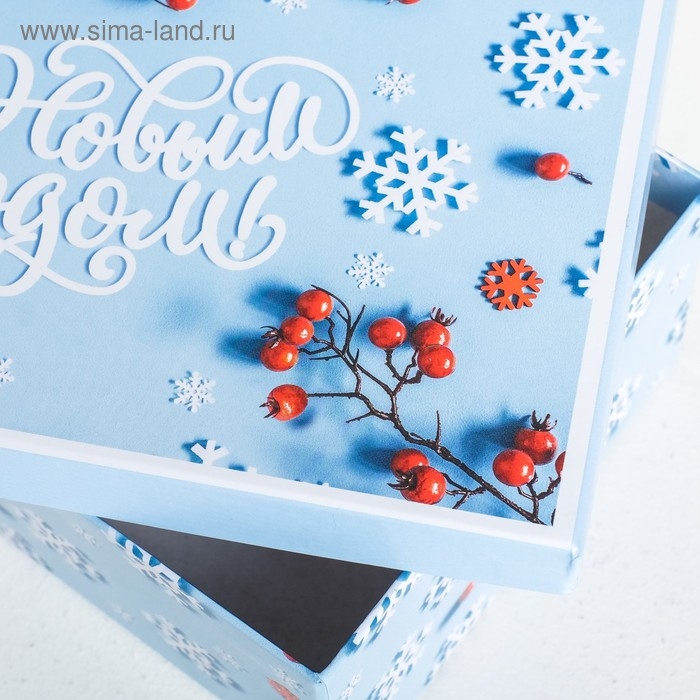 Набор подарочных коробок 6в1 «Стильный», 20 х 12,5 х 7,5 - 32,5 х 20 х 12,5 см , Новый год