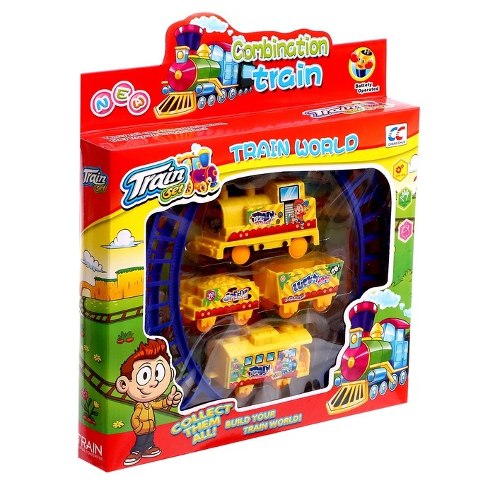 Железная дорога &laquo;Путешествие&raquo;, работает от батареек