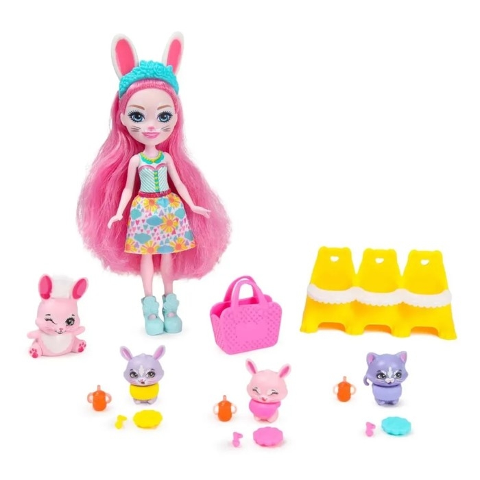 Игровой набор «Энчантималс. Бри Банни и Твист — лучшие друзья малышей» Игровой набор «Энчантималс. Бри Банни и Твист — лучшие друзья малышей»