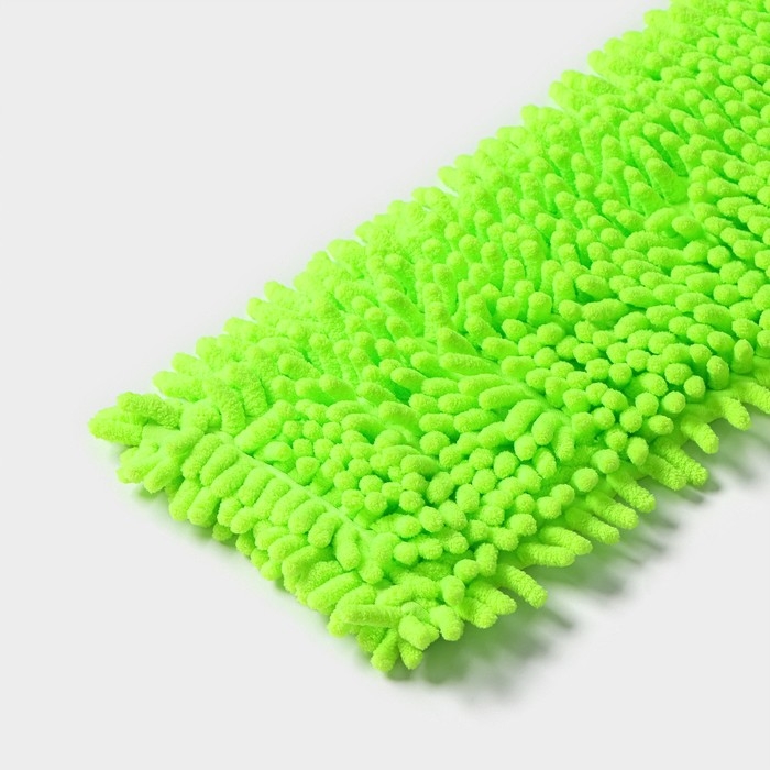 Насадка для плоской швабры Доляна, микрофибра букли, 43×13 см, цвет зелёный Насадка для плоской швабры Доляна, микрофибра букли, 43×13 см, цвет зелёный