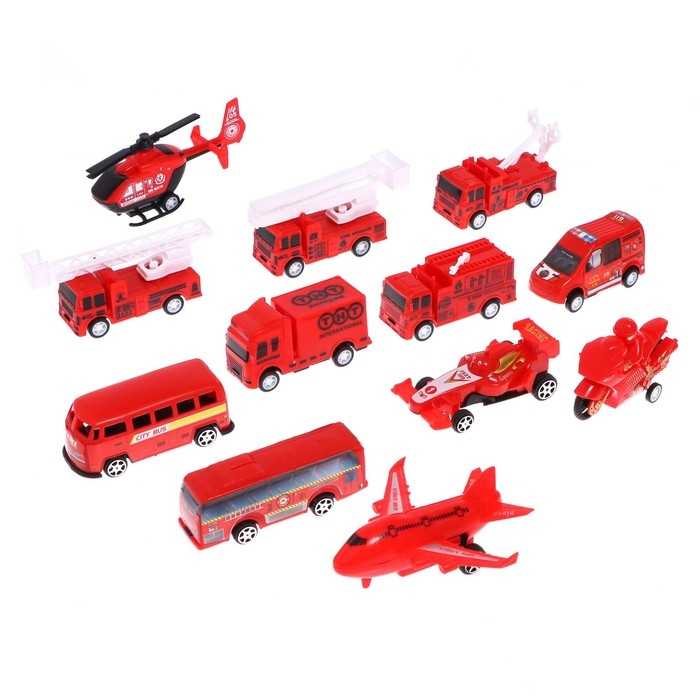 Набор игровой «Пожарная станция», машинки 12 штук, дорожные знаки, игровое поле Набор игровой «Пожарная станция», машинки 12 штук, дорожные знаки, игровое поле