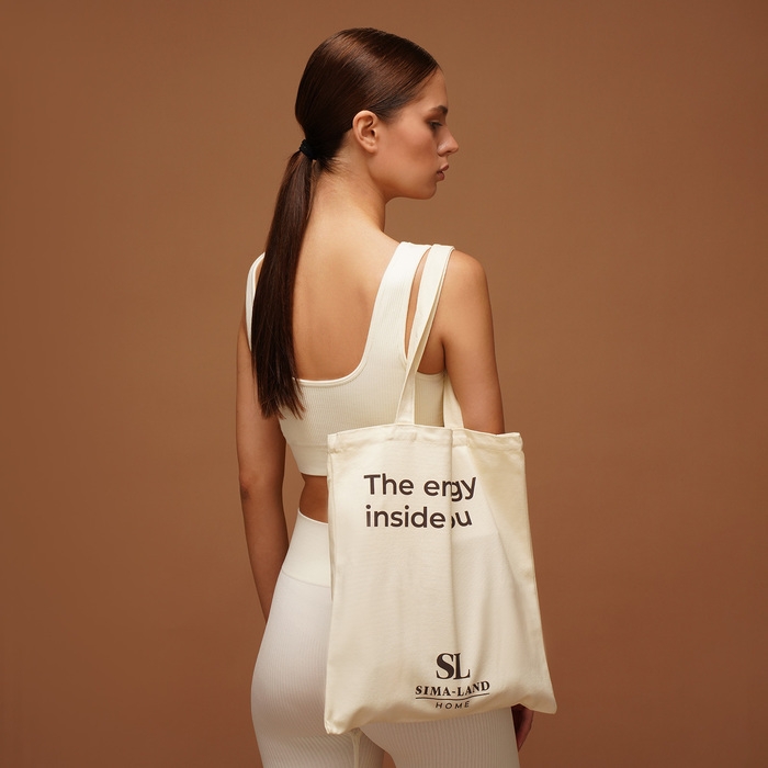 Сумка шопер для йоги Sima-Land Home, 34х0,5х39 см, без подклада Сумка шопер для йоги Sima-Land Home, 34х0,5х39 см, без подклада