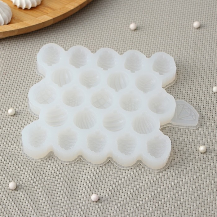 Силиконовый молд «Мини-шарики», 1.7-2 см, толщина 8 мм, цвет прозрачный Силиконовый молд «Мини-шарики», 1.7-2 см, толщина 8 мм, цвет прозрачный