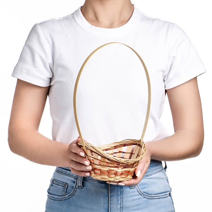 Корзина плетеная «Ладья», 15×13×8 см, бамбук Корзина плетеная «Ладья», 15×13×8 см, бамбук