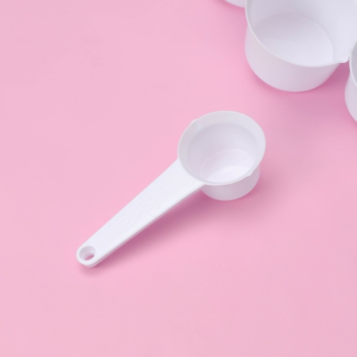 Набор мерных ложек Доляна, 11 шт: 30/60/80/125/250 мл, 0,6/1,2/2,5/5/7,5/15 мл, цвет белый Набор мерных ложек Доляна, 11 шт: 30/60/80/125/250 мл, 0,6/1,2/2,5/5/7,5/15 мл, цвет белый