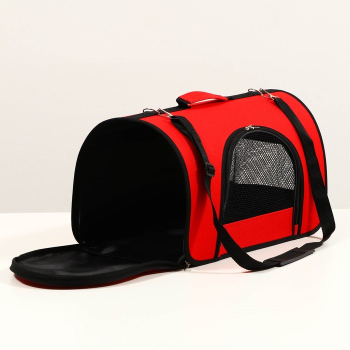 Сумка - переноска для животных, 2 входа, 46 х 28,5 х 30 см, красная Сумка - переноска для животных, 2 входа, 46 х 28,5 х 30 см, красная