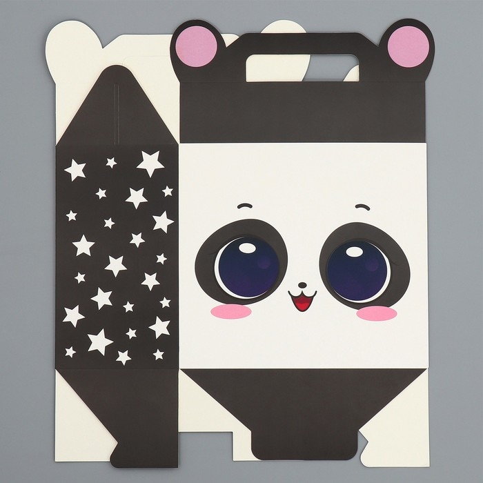 Коробка подарочная складная, упаковка, «Панда», 23 х 20 х 10 см