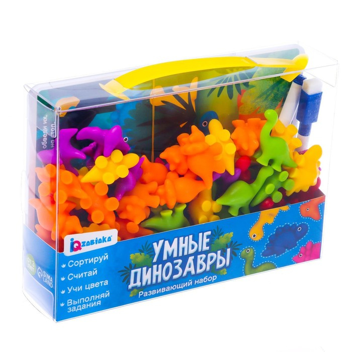 Развивающий набор «Умные динозавры», 20 карточек, 3+ Развивающий набор «Умные динозавры», 20 карточек, 3+