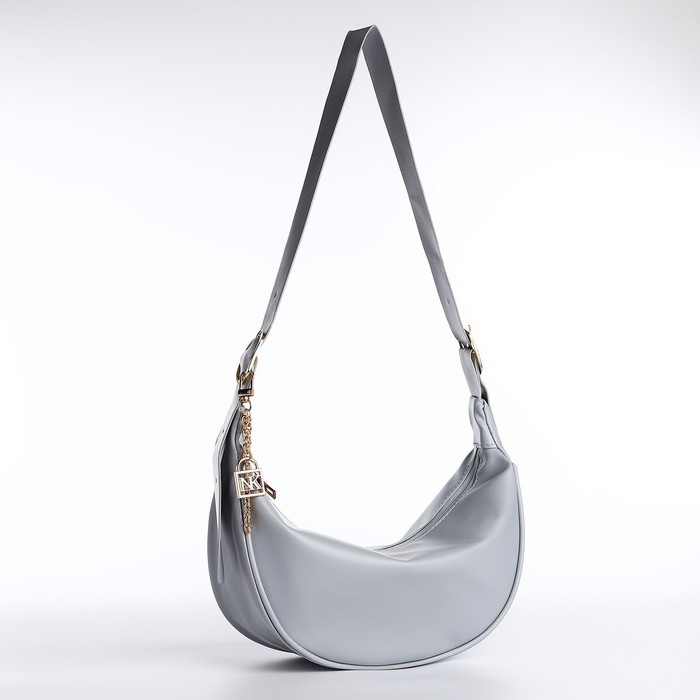 Сумка женская из искусственной кожи NAZAMOK, 28х15 см, серый цвет Сумка женская из искусственной кожи NAZAMOK, 28х15 см, серый цвет