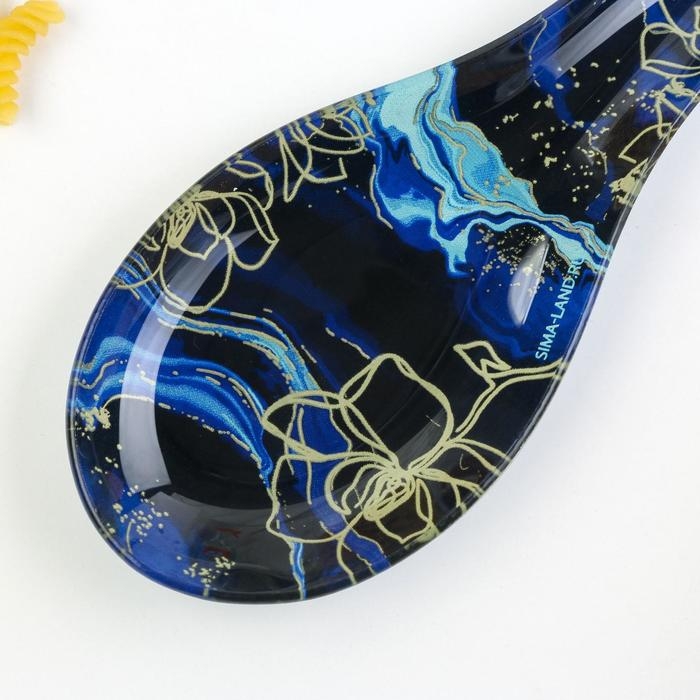 Подставка под ложку Дорого внимание «Мрамор», 21,4 х 7,5 см, стекло Подставка под ложку Дорого внимание «Мрамор», 21,4 х 7,5 см, стекло