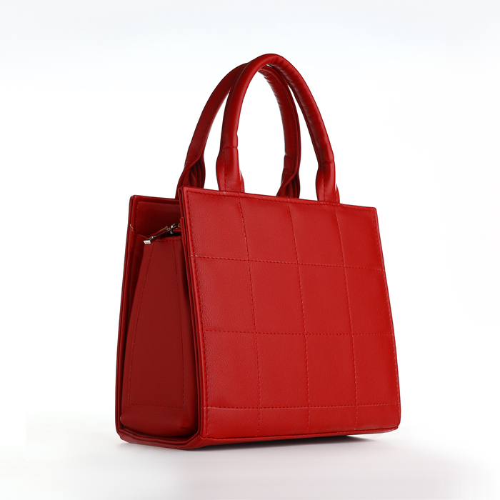 Сумка женская TEXTURA, тоут, средний размер, цвет красный