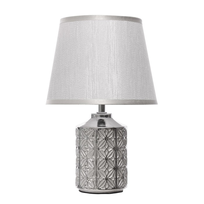 Настольная лампа Настольная лампа "Дейзи" Е14 40Вт серебро 20х20х31 см