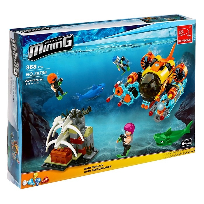 Конструктор Кладоискатели «Батискаф», 368 деталей Конструктор Кладоискатели «Батискаф», 368 деталей