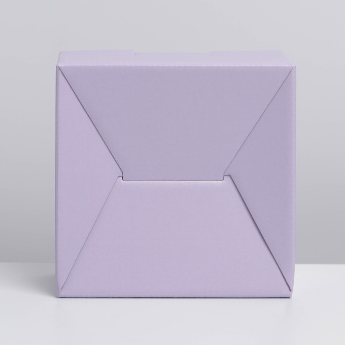 Коробка подарочная складная, упаковка, «Лавандовая», 15 х 15 х 7 см Коробка подарочная складная, упаковка, «Лавандовая», 15 х 15 х 7 см
