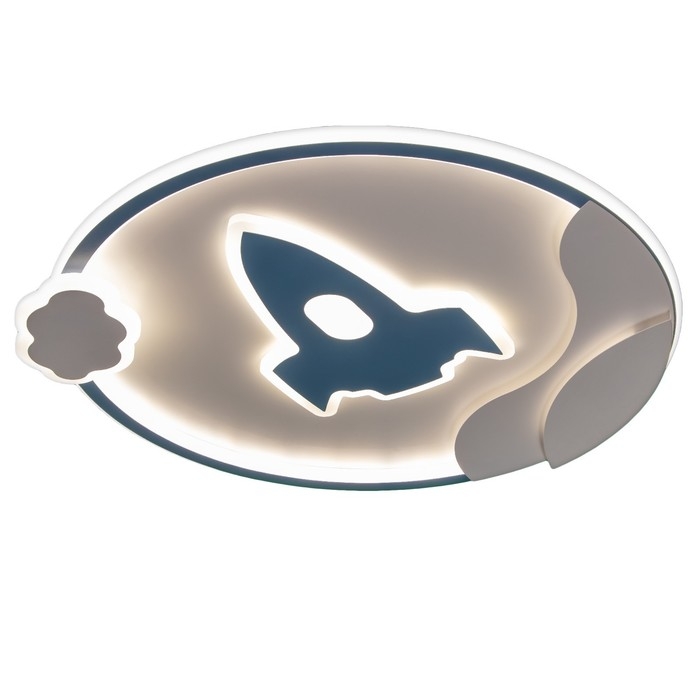 Люстра с ПДУ "Полет" LED 160Вт 3000-6000К бело-синий 50х53х5,5 см BayerLux