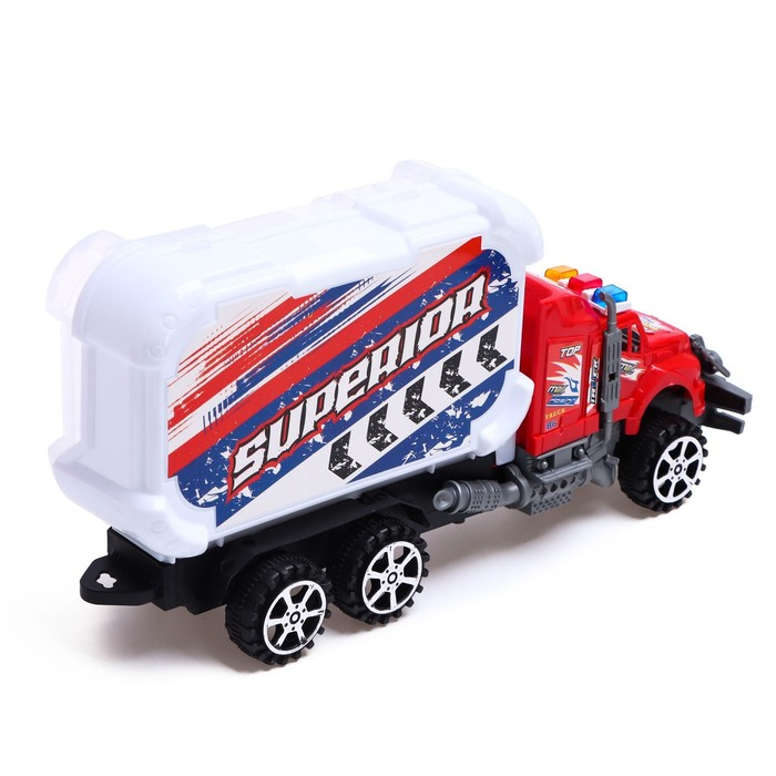 Грузовик инерционный &laquo;Полиция&raquo;, с техникой, МИКС