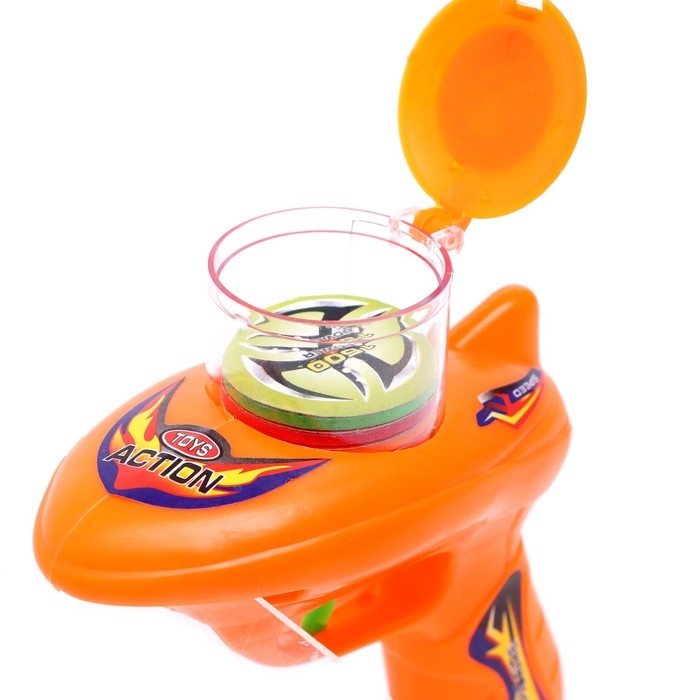 Пистолет «Диско страйк», стреляет дисками, цвета МИКС Пистолет «Диско страйк», стреляет дисками, цвета МИКС