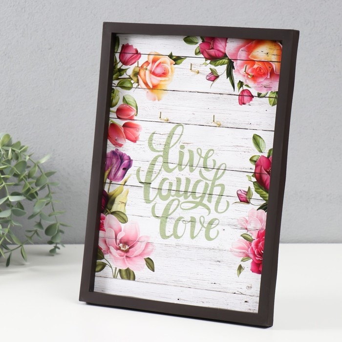 Ключница открытая Ключница открытая "Цветы" 5 крючков, 23х32 см