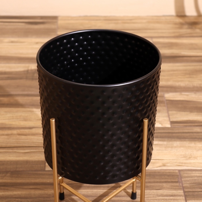 Кашпо на подставке  Кашпо на подставке "Космик" металл (набор 2 шт), диаметр 30 и 25 см