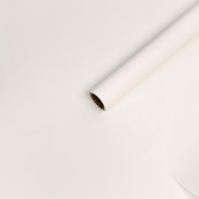 Пленка для цветов, матовая, белый, 57 см х 10 м Пленка для цветов, матовая, белый, 57 см х 10 м