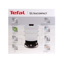 Пароварка Tefal VC204810, электрическая, 800 Вт, 3 яруса, чёрная