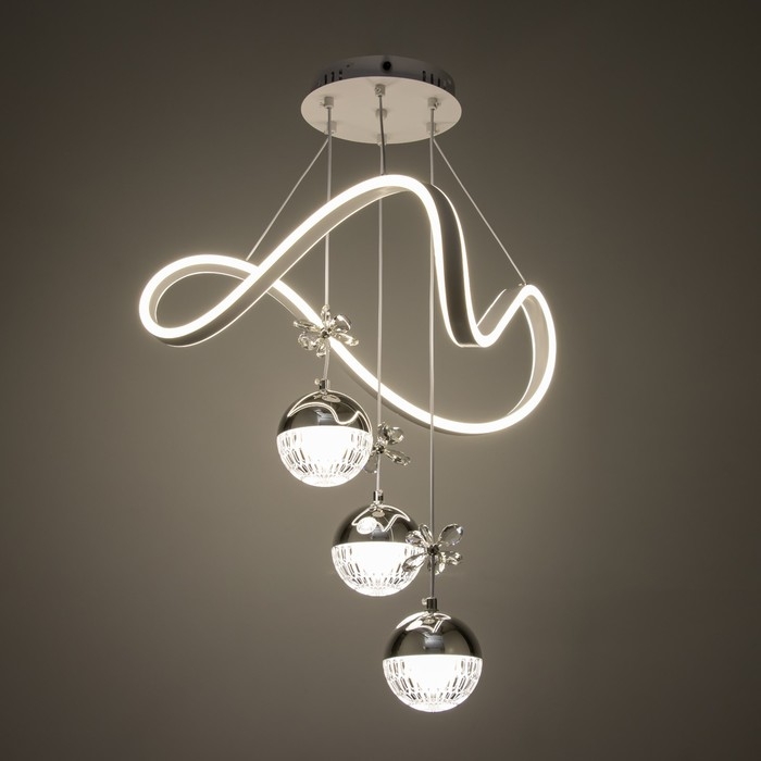 Светильник с ПДУ Светильник с ПДУ "Фиора" LED 140Вт 3000-6000К белый 49х49х15-115 см