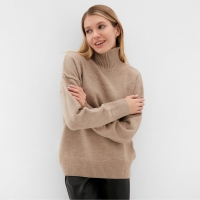 Джемпер вязаный женский MINAKU: Knitwear collection цвет бежевый, р-р 50-52