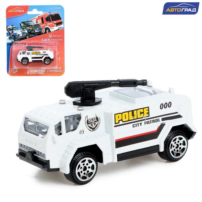 Машина металлическая «Полиция», масштаб 1:64, цвет МИКС, на блистере Машина металлическая «Полиция», масштаб 1:64, цвет МИКС, на блистере