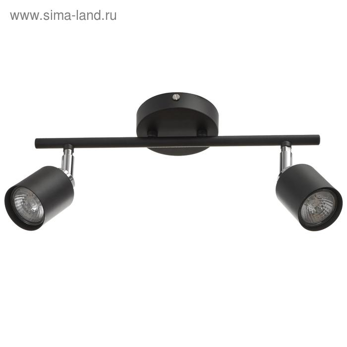 Светильник Блэк 2х6Вт GU10 черный 41х10х17см Светильник Блэк 2х6Вт GU10 черный 41х10х17см