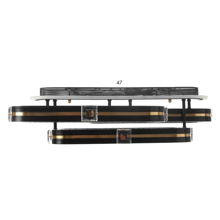 Люстра с ПДУ Люстра с ПДУ "Тильда" 3хLED 132Вт 3000-6000К RGB черный золотой 70х42х16см