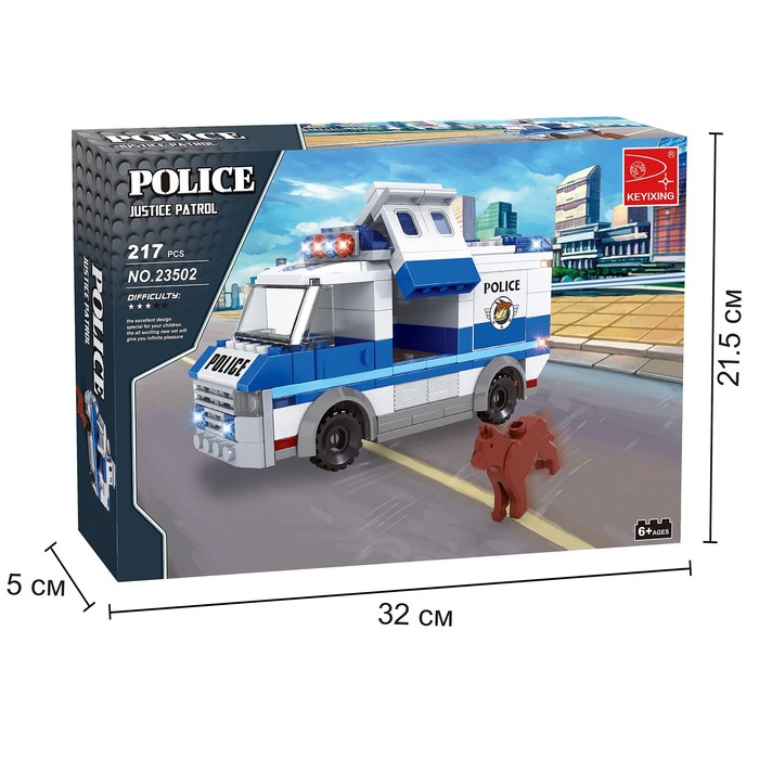 Конструктор Полиция «Побег преступника», 217 деталей Конструктор Полиция «Побег преступника», 217 деталей