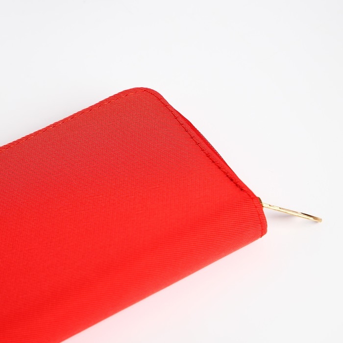 Кошелёк женский на молнии, цвет красный Кошелёк женский на молнии, цвет красный