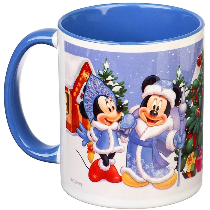 Кружка керамическая Кружка керамическая "С Новым годом!" 320 мл, Микки Маус