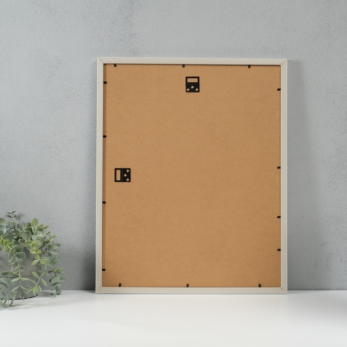 Фоторамка пластик Фоторамка пластик "Gloria" 40x50 с паспарту 30х40 см, белый