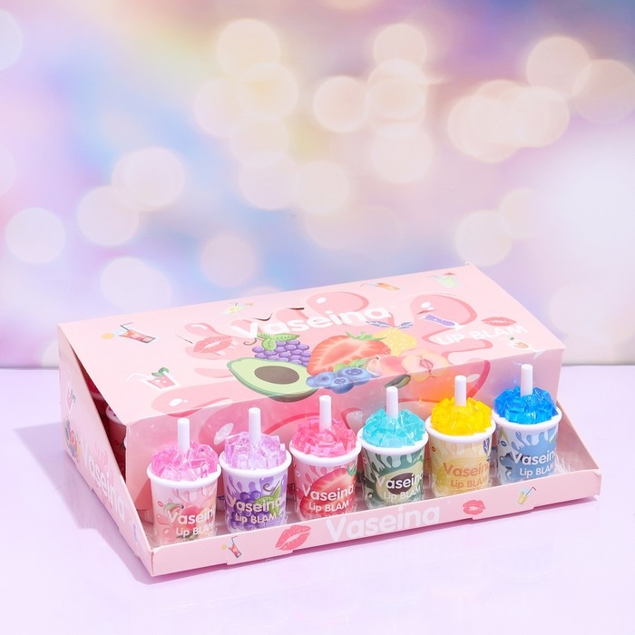 Бальзам для губ Бальзам для губ "Коктейль" 7 грамм, МИКС цветов и вкусов