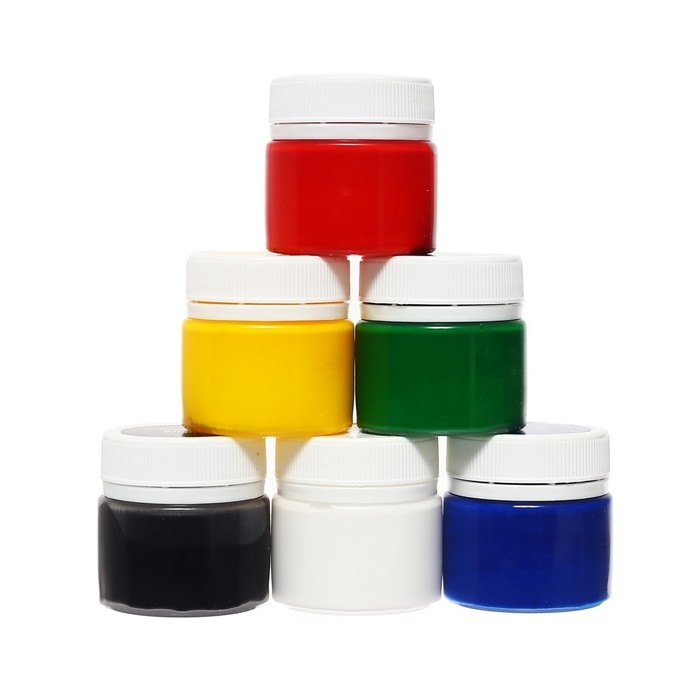 Краска акриловая, набор 6 цветов х 15 мл, Краска акриловая, набор 6 цветов х 15 мл, "Я - Художник!", глянцевые