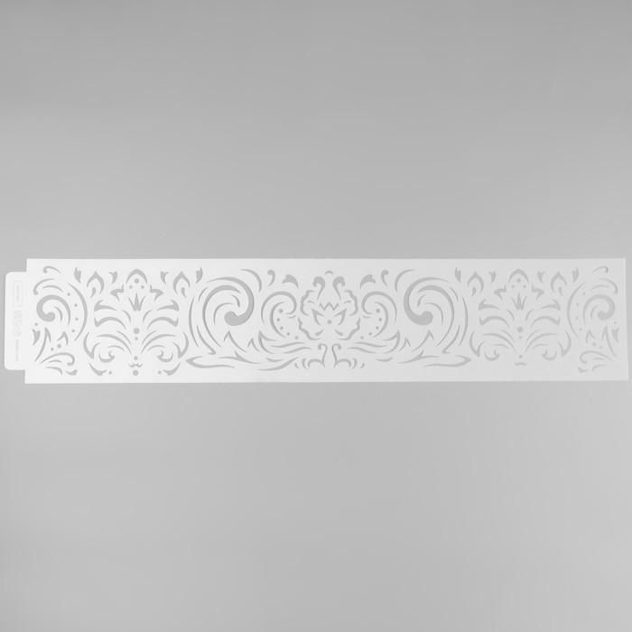 Трафарет бордюрный пластик "Королевские узоры" 60х12 см