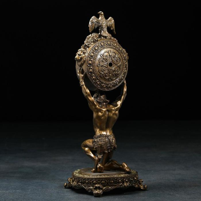 Часы настольные интерьерные каминные Часы настольные интерьерные каминные "Атлант", 15 х 15 х 38 см 3940749