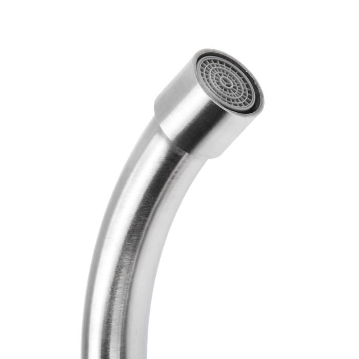 Моносмеситель для кухни Accoona A4788, однорычажный, нержавеющая сталь, сатин Моносмеситель для кухни Accoona A4788, однорычажный, нержавеющая сталь, сатин