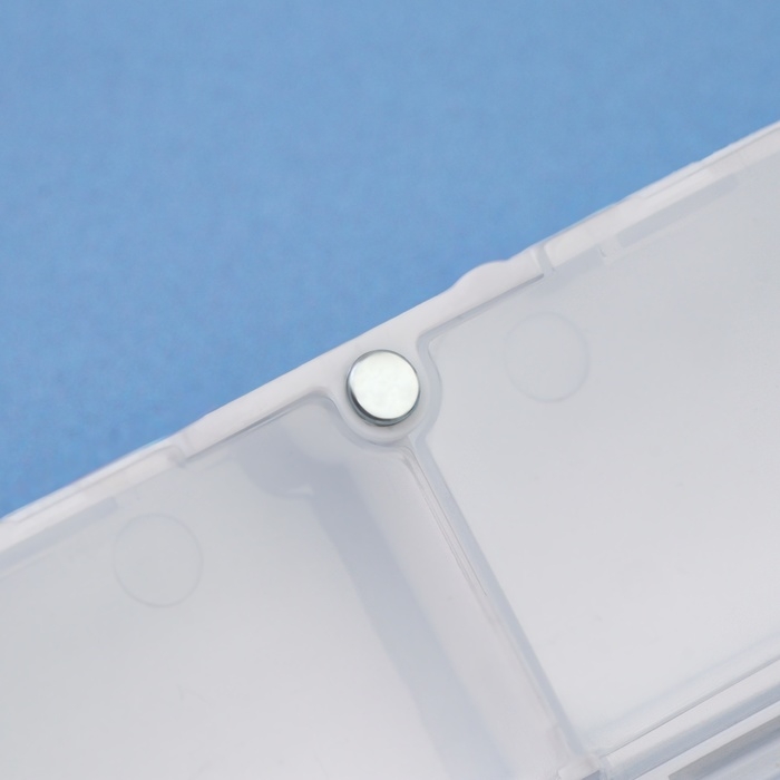 Таблетница - органайзер, 10 × 7 × 2,5 см, 7 секций, цвет белый Таблетница - органайзер, 10 × 7 × 2,5 см, 7 секций, цвет белый