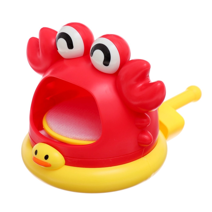 Игрушка для купания в ванной «Морские приключения: Краб», генератор для создания пены Игрушка для купания в ванной «Морские приключения: Краб», генератор для создания пены