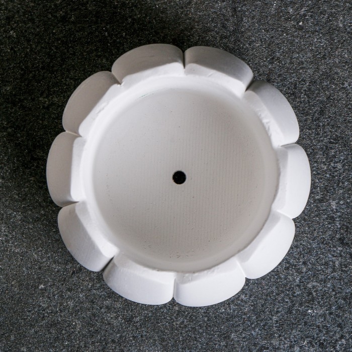 Кашпо  Кашпо "Тыква" белый, 0 15 л / 8,5х6х8,5см