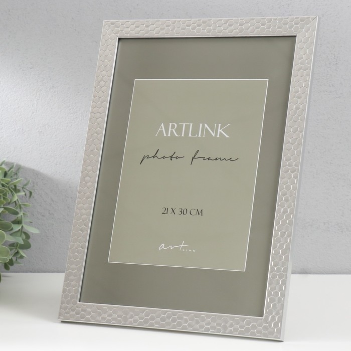 Фоторамка пластик Фоторамка пластик "Stella" 21x30 см, серебро 76818