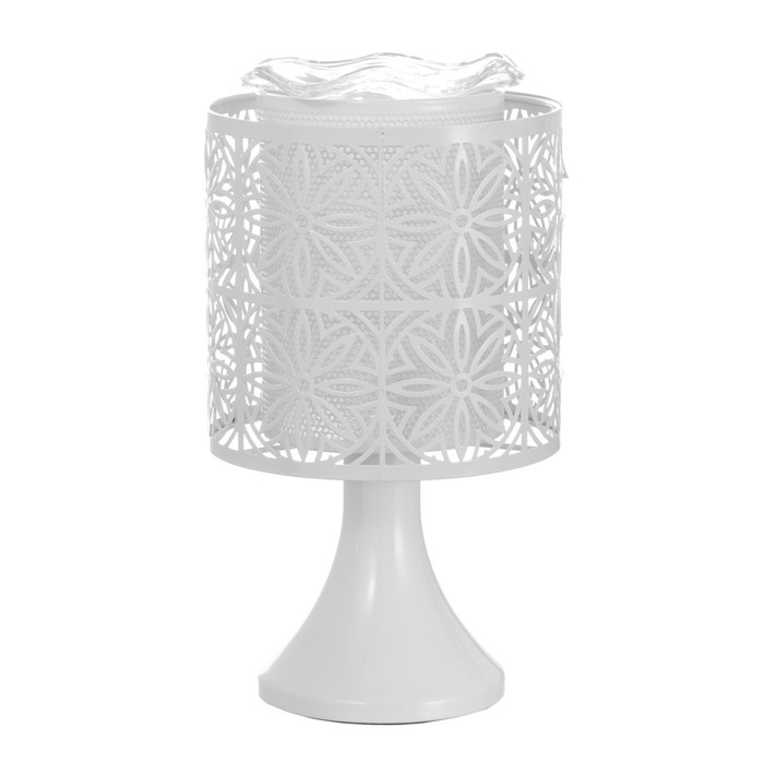 Аромасветильник Аромасветильник "Цветы" G4 35Вт белый 14,5х14,5х25,5 см RISALUX